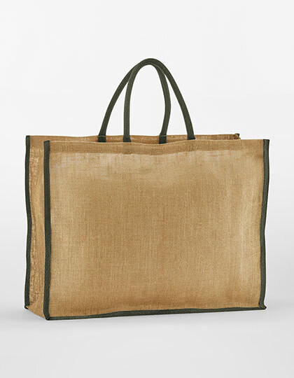 Bolso de mercado de yute natural almidonado