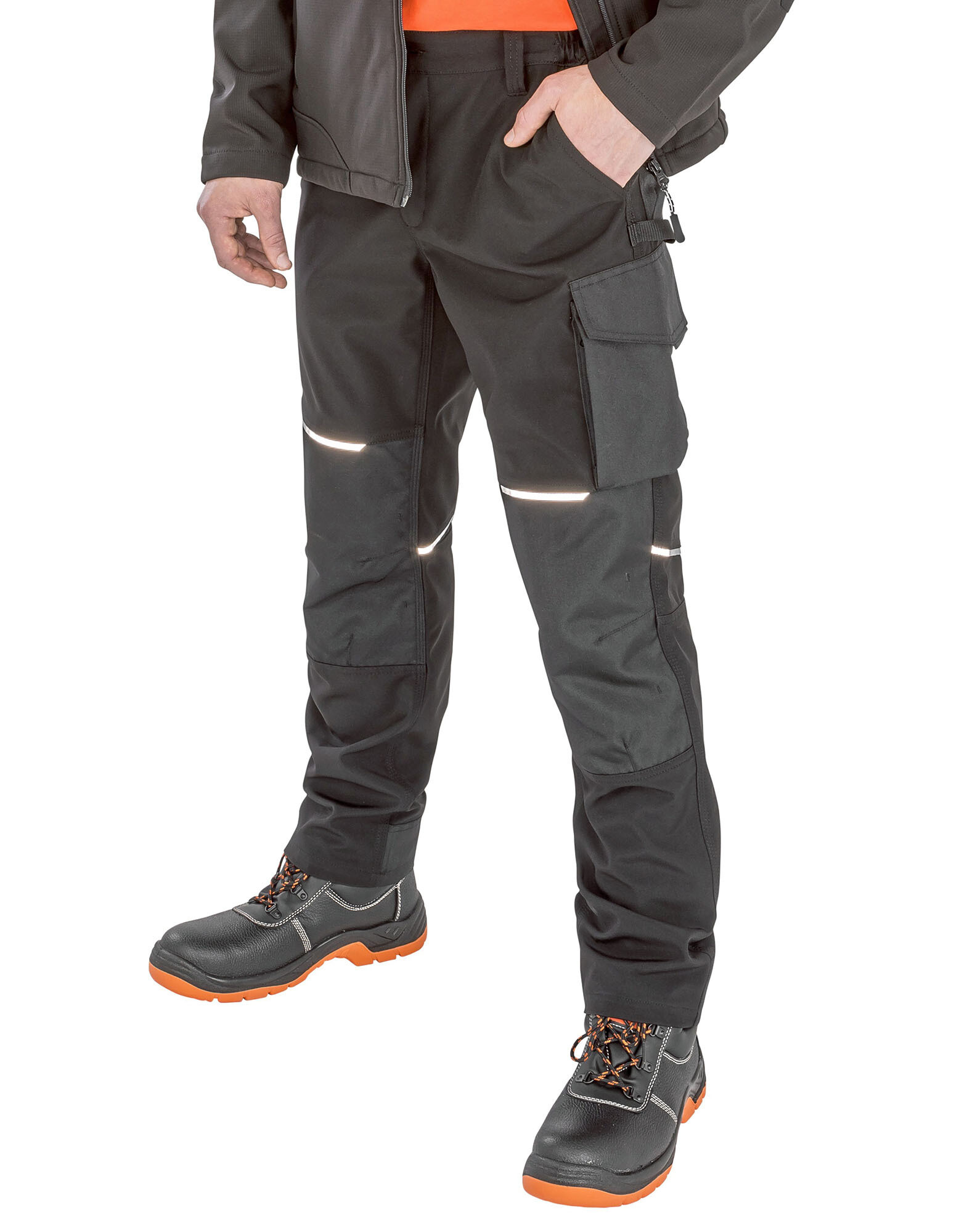 Slim Fit Soft Shell Work Trousers