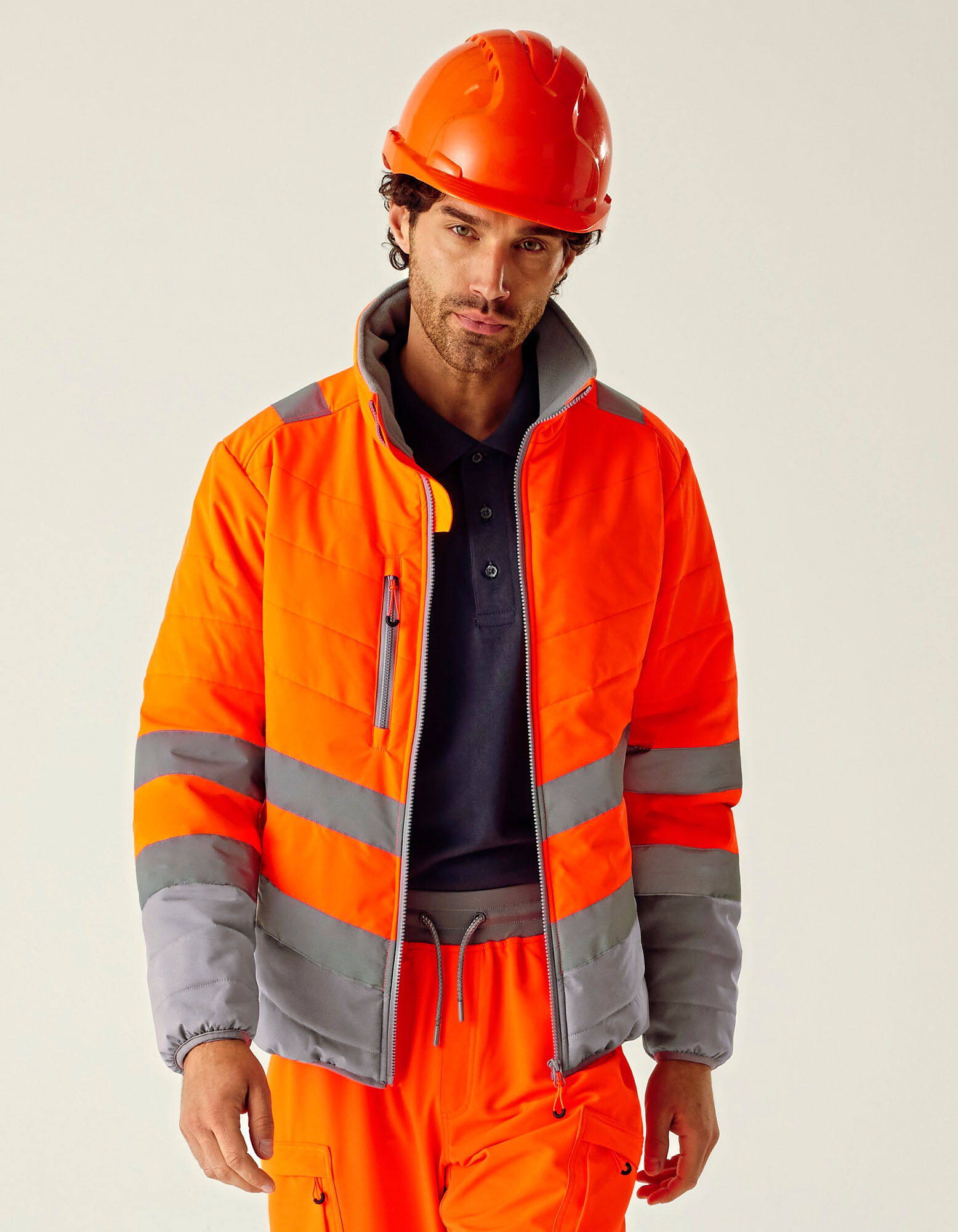 Hi-Vis 2-Tone Thermal Baffle Jacket
