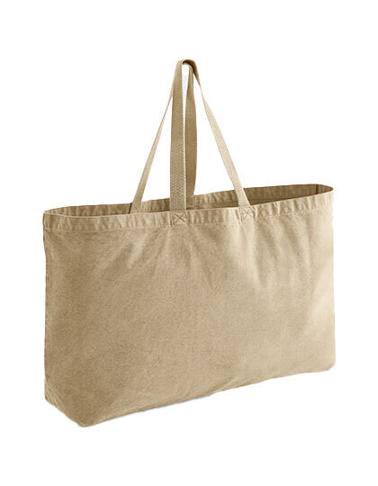 Borsa tote oversize tinta in capo