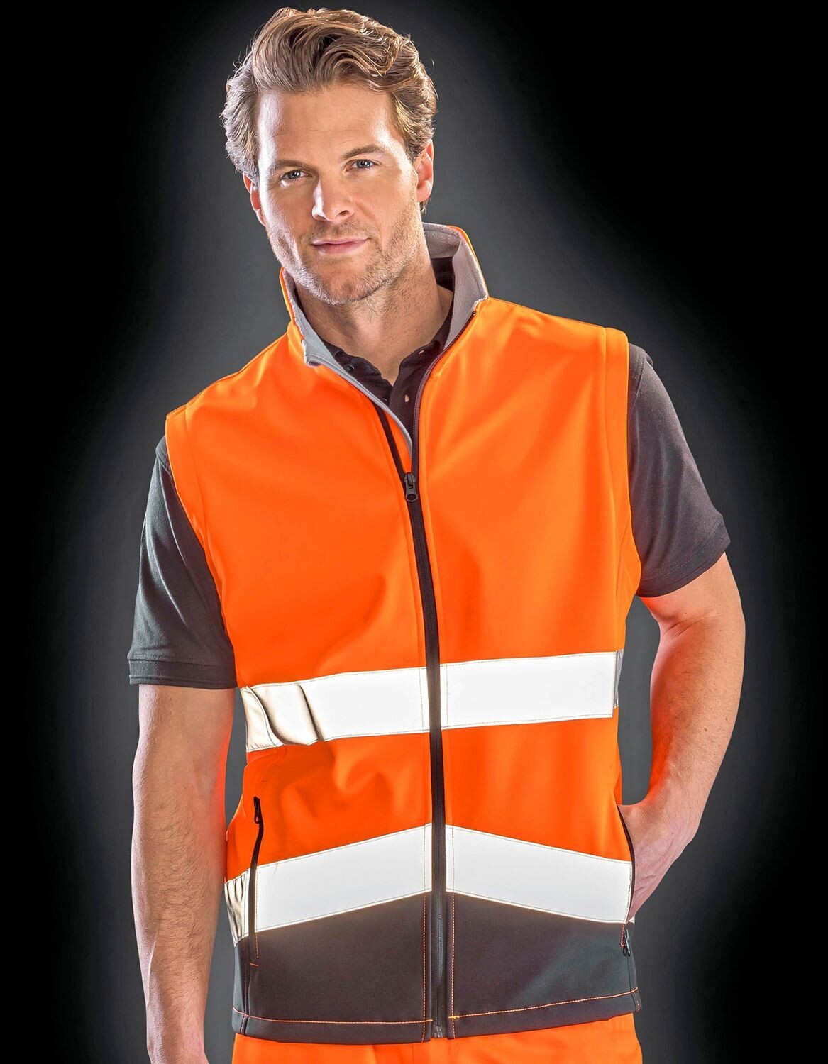 Printable Safety Softshell Gilet