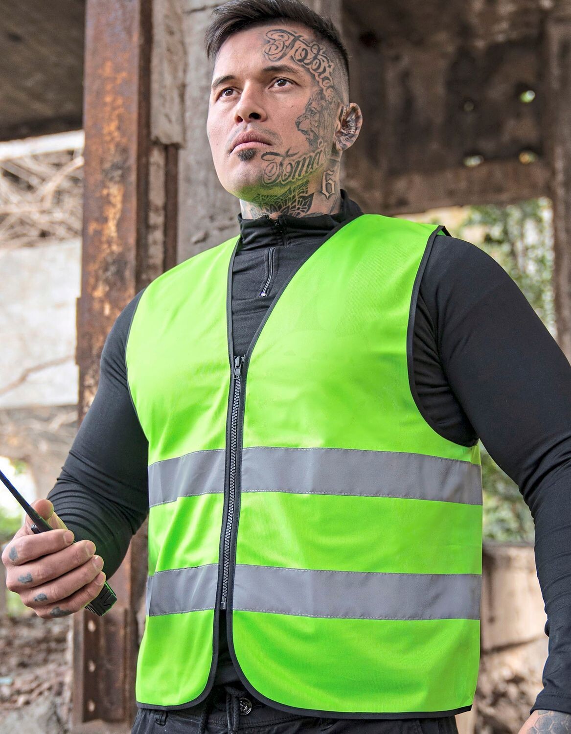 Gilet di sicurezza Hi-Vis Colonia con cerniera anteriore