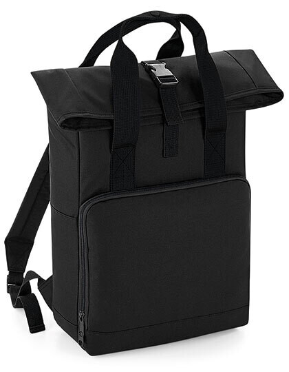 Mochila con cierre enrollable y dos asas