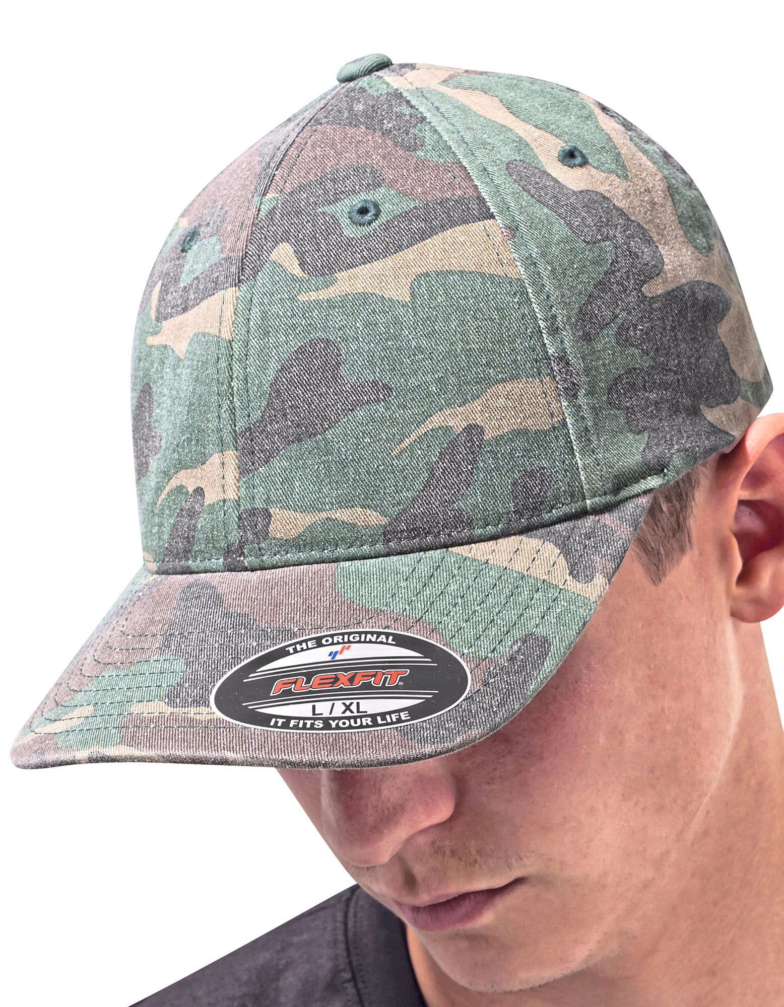 Flexfit Garmet Washed Camo Cap