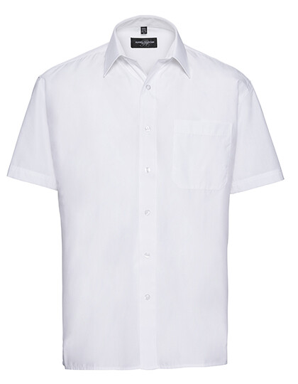 Men's Short Sleeve Classic Polycotton Poplin Shirt