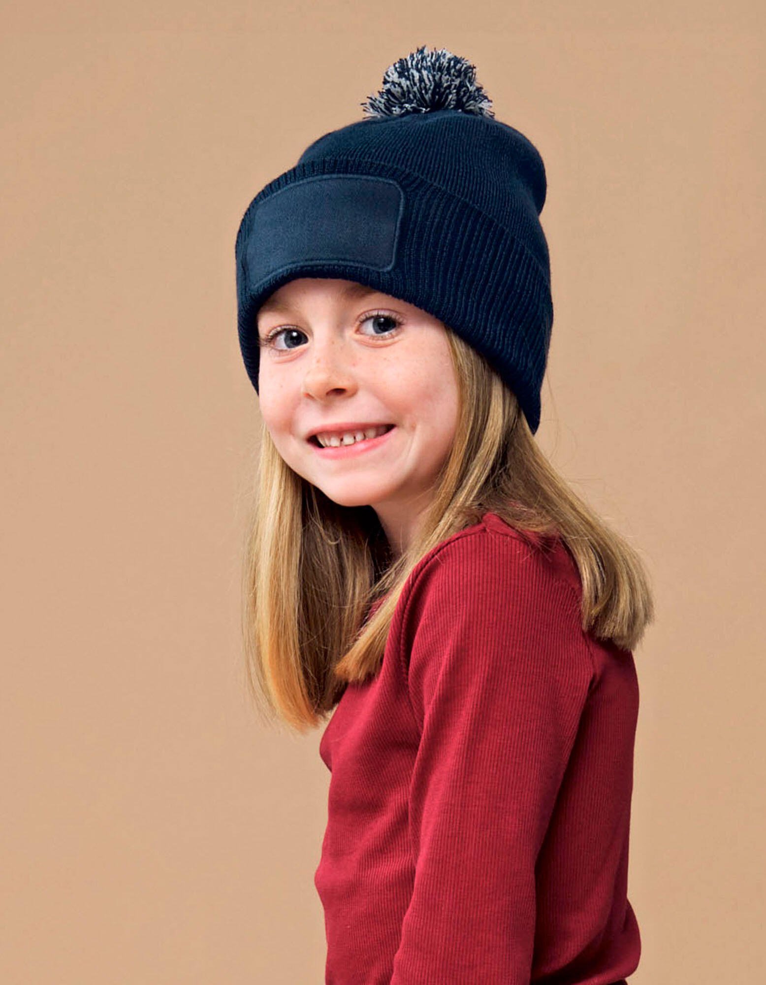 Kids Snowstar Patch Beanie