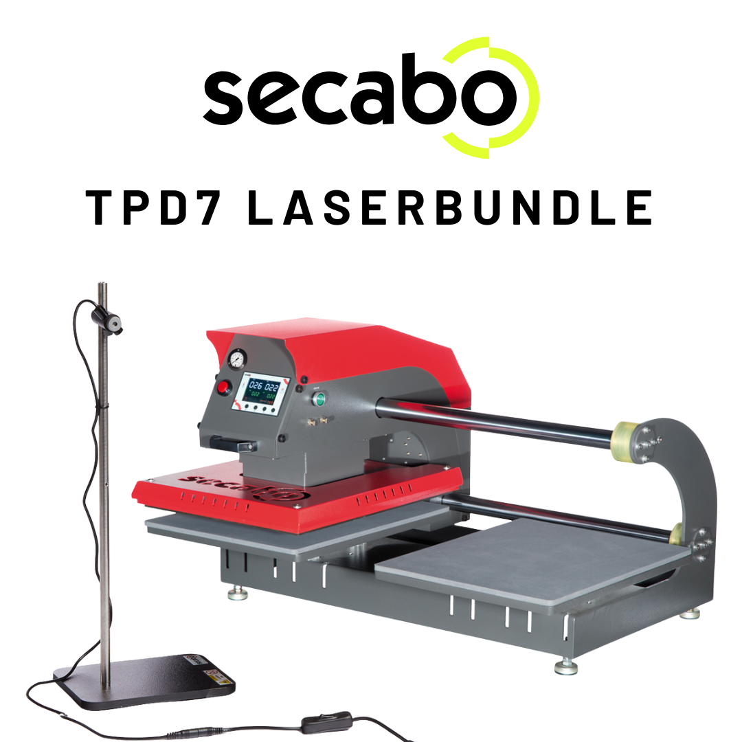 Secabo Super Summer : 1x Secabo TPD7 presse à transfert pneumatique + laser croisé gratuit (version de table)
