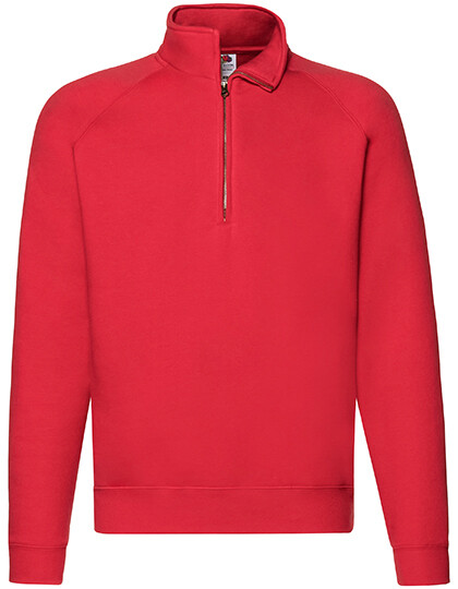 Sweat zip neck raglan premium