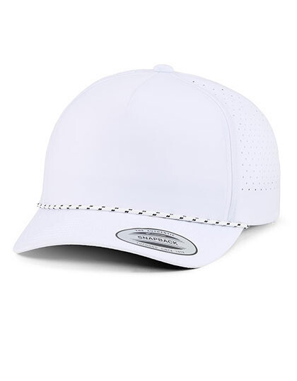 YP Classics 5-Panel Snapback Cap with Perforations and Braided Rope