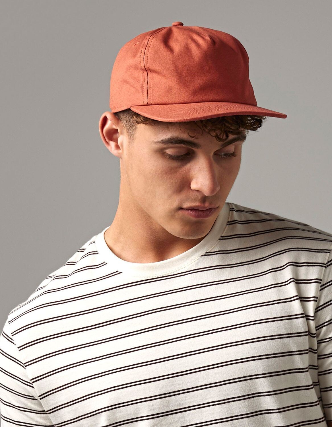 Cappello a 5 pannelli in cotone organico non strutturato