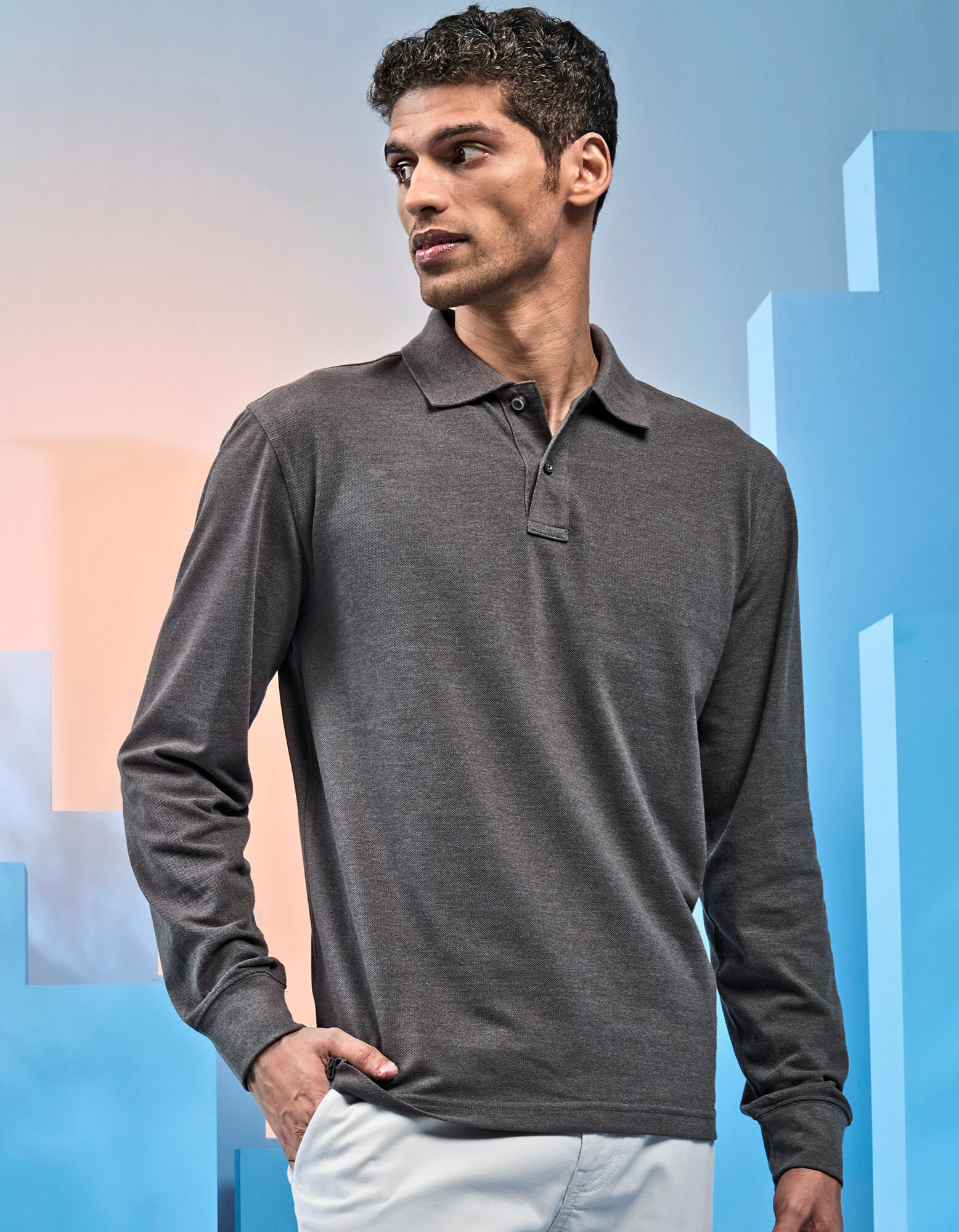 Men´s Classic Fit Long Sleeved Polo