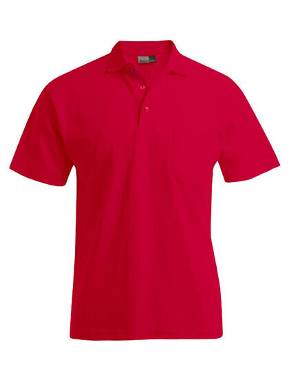 Polo da uomo Heavy con taschino