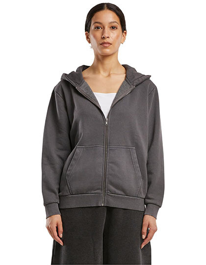 Ladies Vintage Heavy Zip Hoody