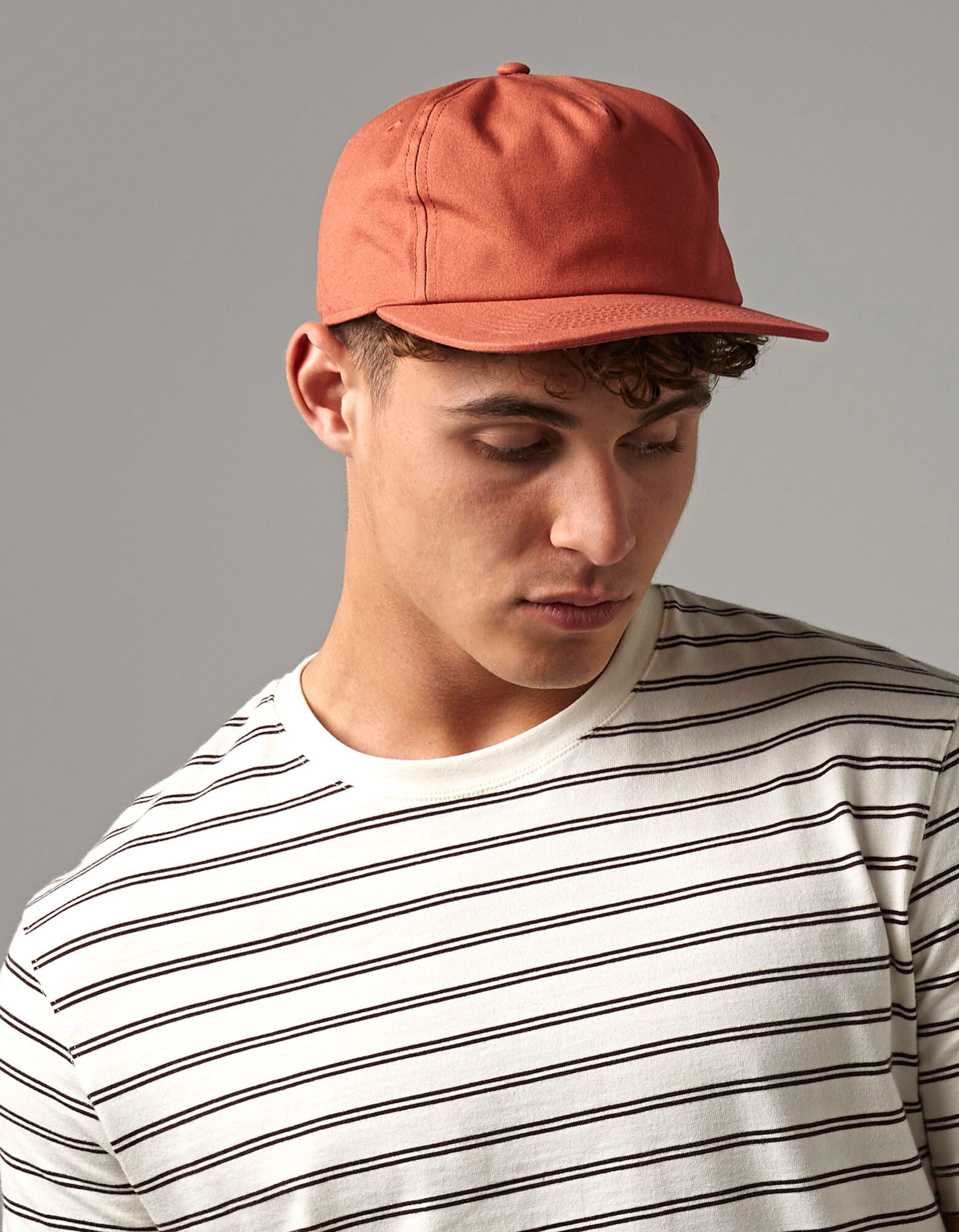 Cappello a 5 pannelli in cotone organico non strutturato