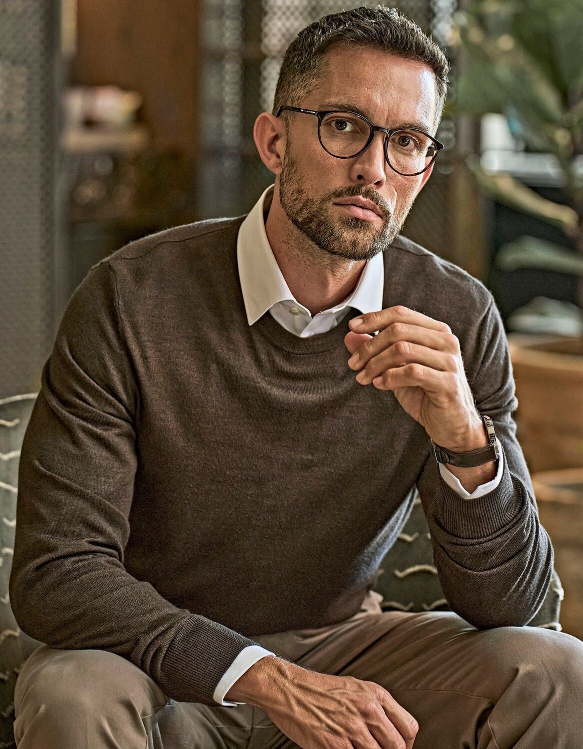 Maglione girocollo da uomo
