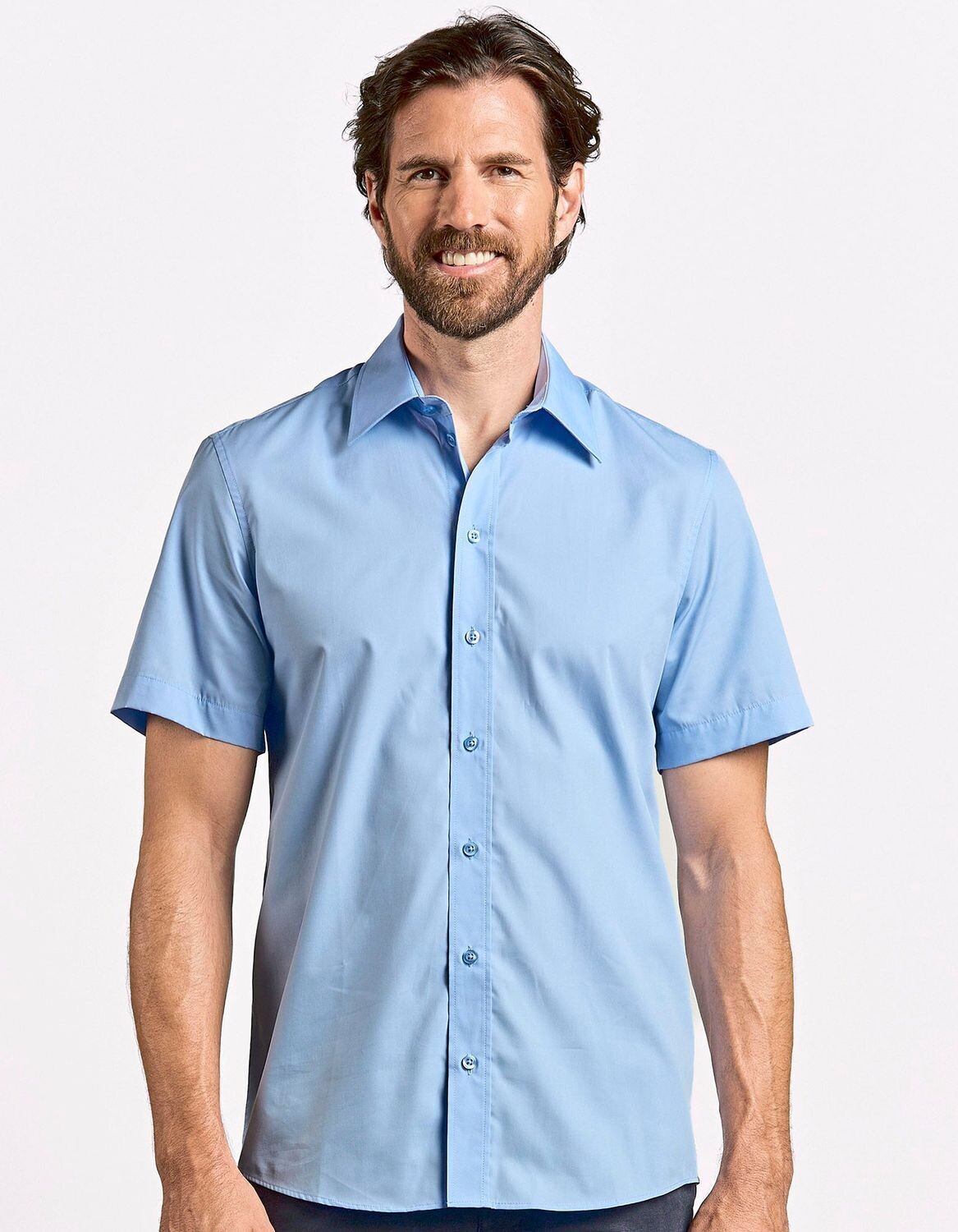 Men's Poplin Shirt Short Sleeve