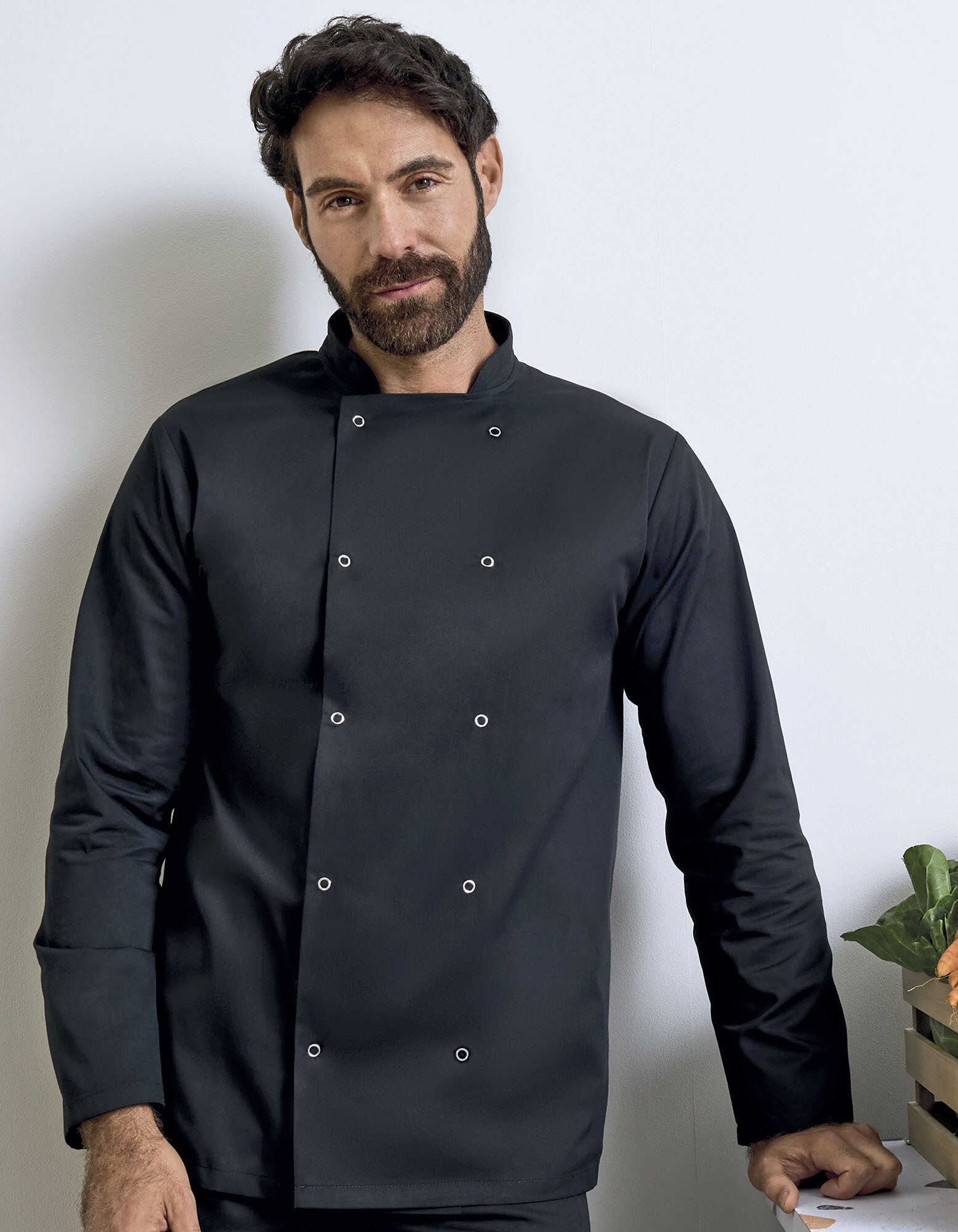 Chef's Long Sleeve Stud Jacket