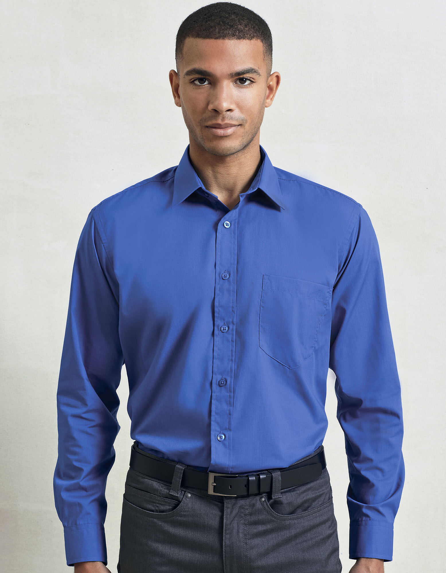 Men's Poplin Long Sleeve Shirt