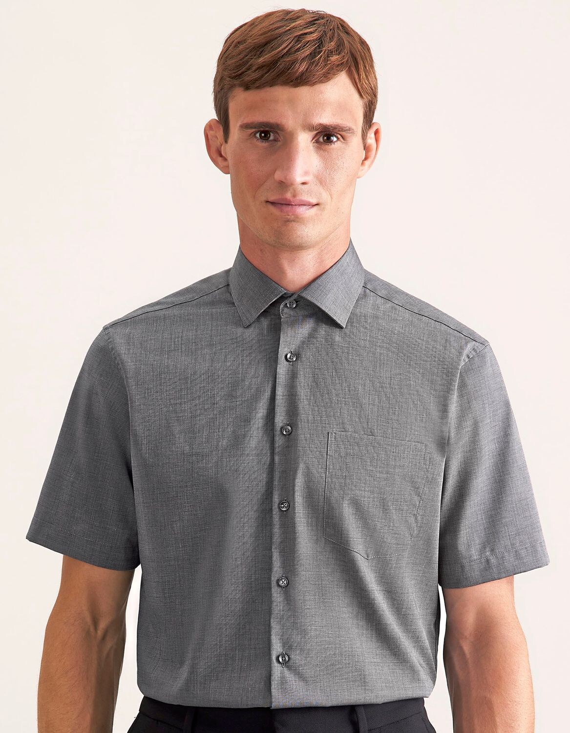 Camicia da uomo regular fit a manica corta
