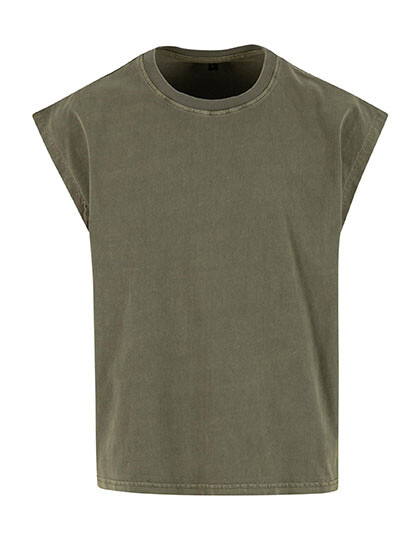 T-shirt vintage court, épais et sans manches