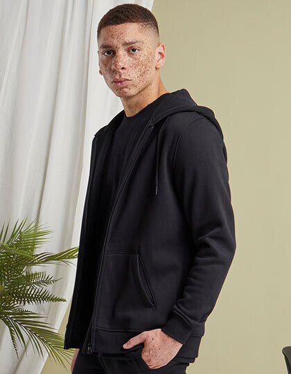 Felpa con cappuccio e zip in Terry