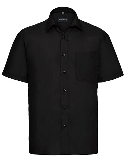 Men's Short Sleeve Classic Polycotton Poplin Shirt