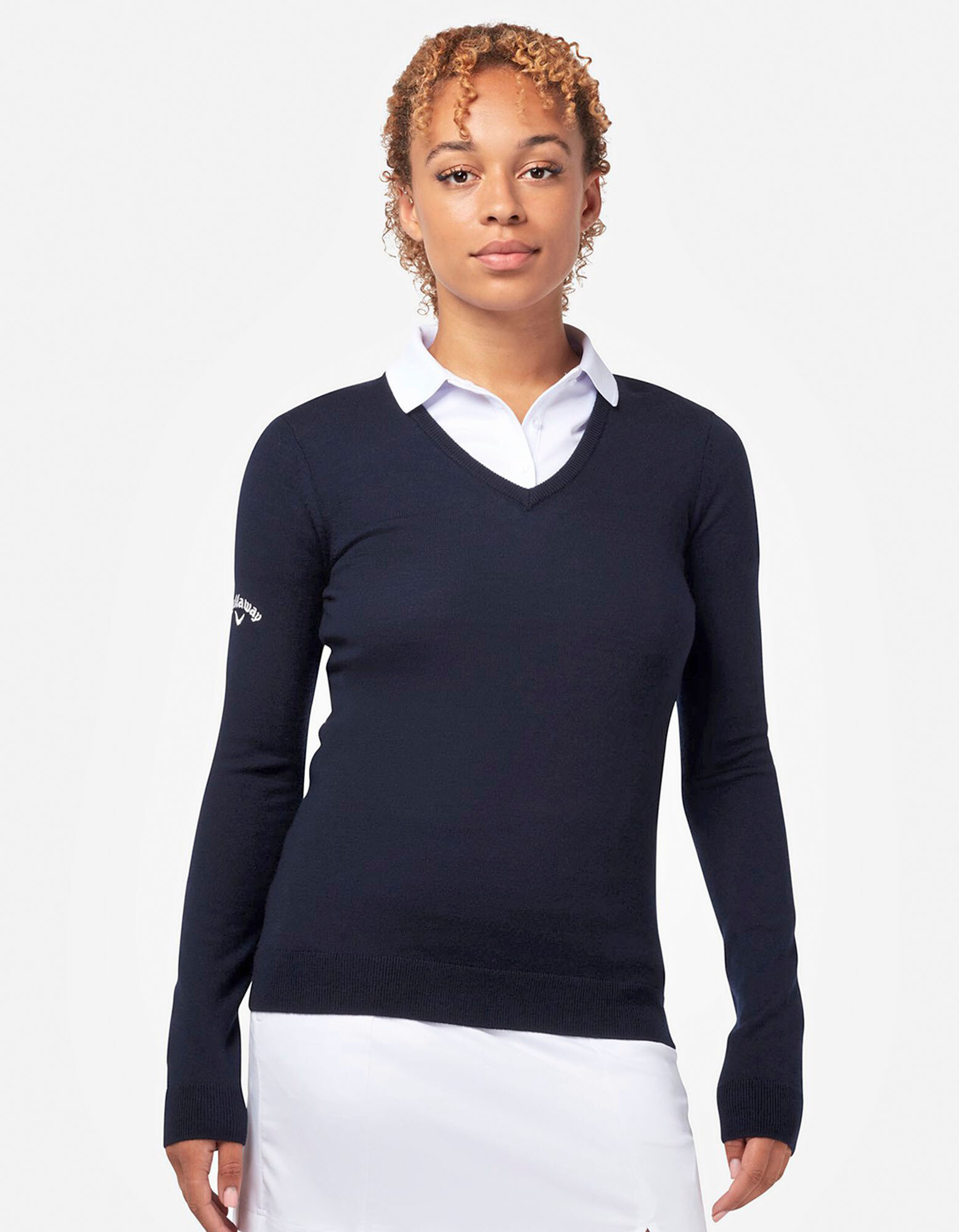 Ladies V-Neck Merino Sweater