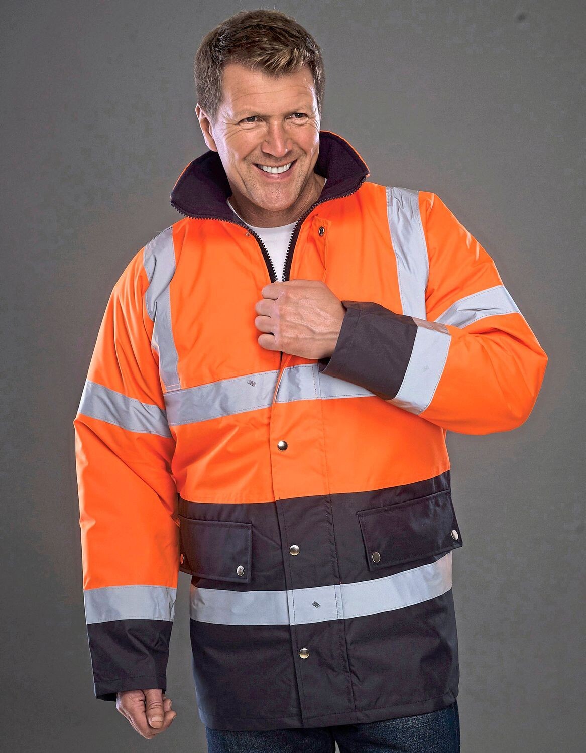 Giacca autostradale Hi-Vis bicolore