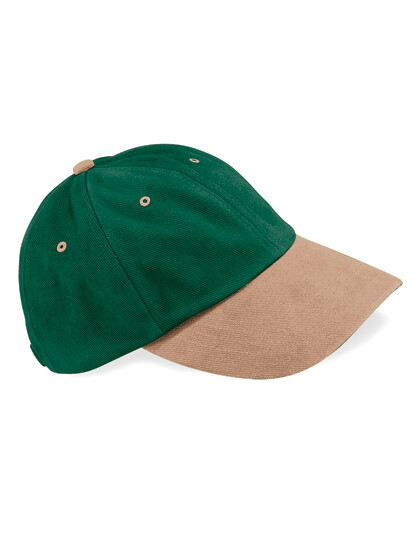 Cappellino in cotone spazzolato pesante a profilo basso