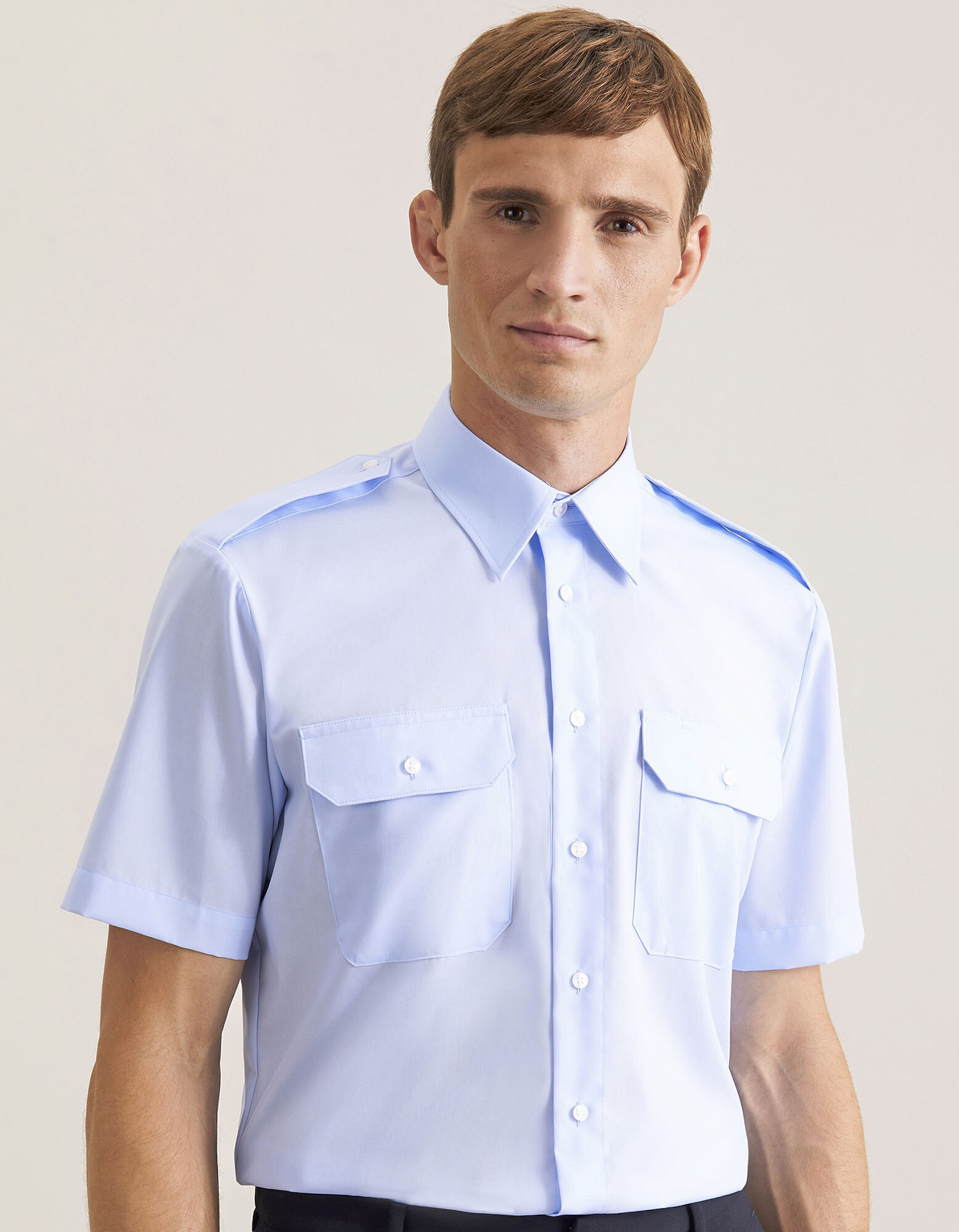 Men´s Pilot Shirt Regular Shortsleeve