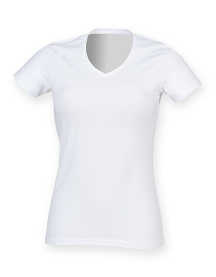 T-shirt Feel Good Stretch donna con scollo a V