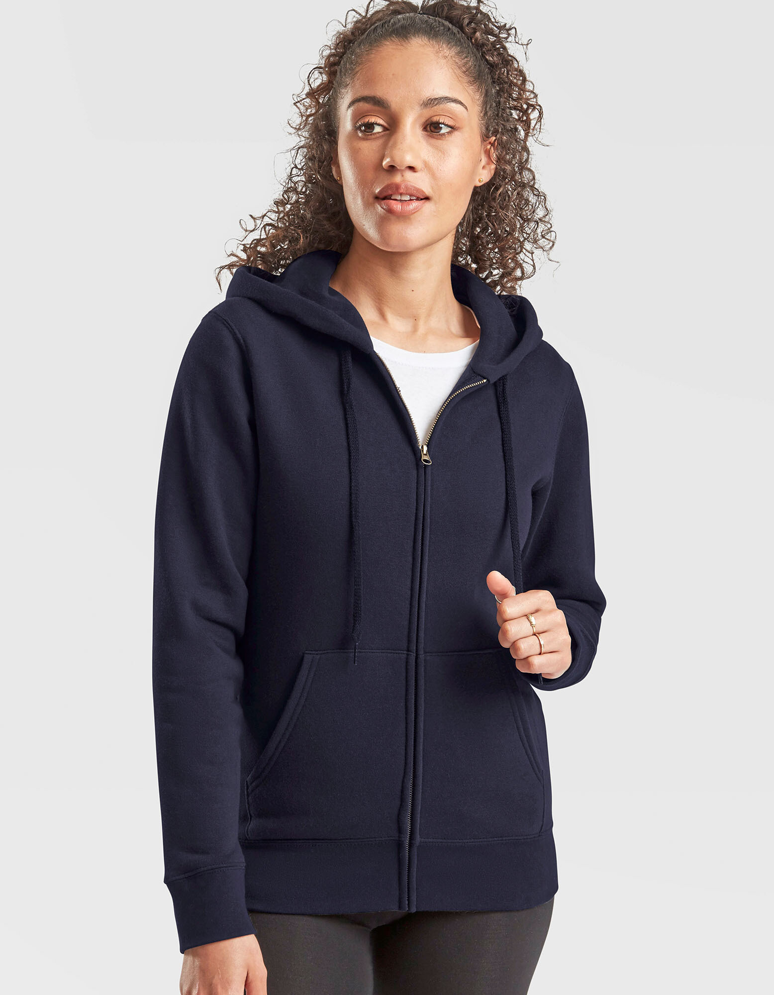 Ladies' Premium Hooded Sweat Jacket