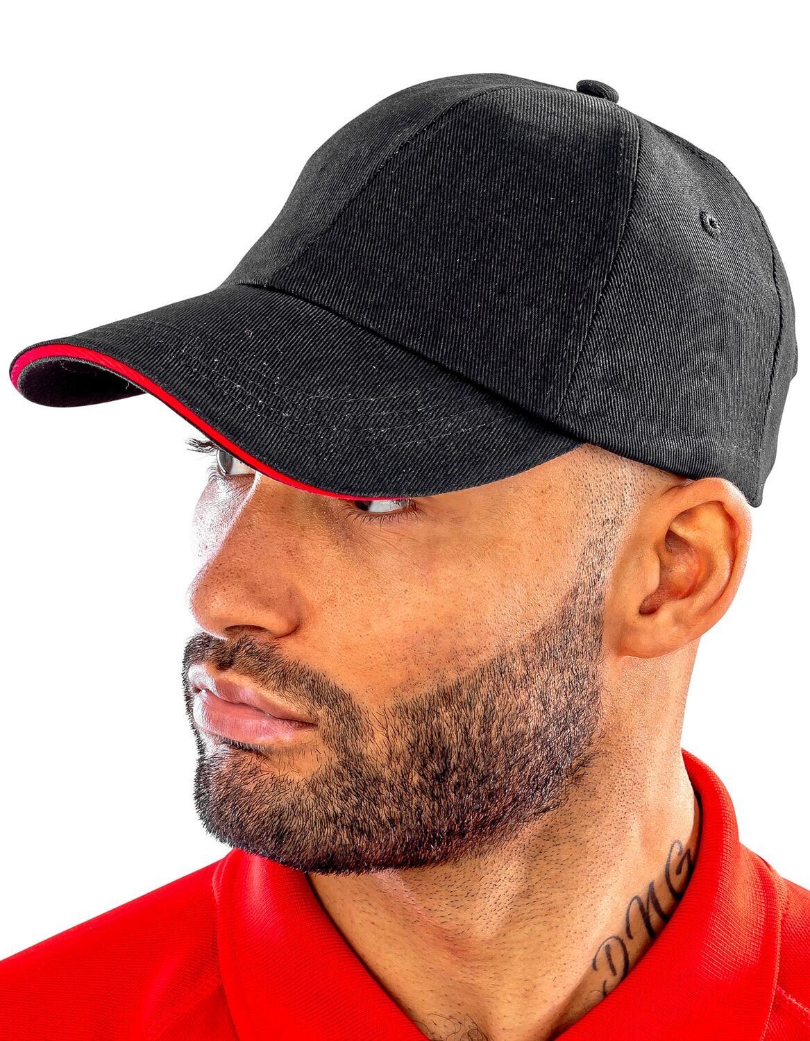 Cappellino da decoratore in cotone spazzolato con visiera a sandwich