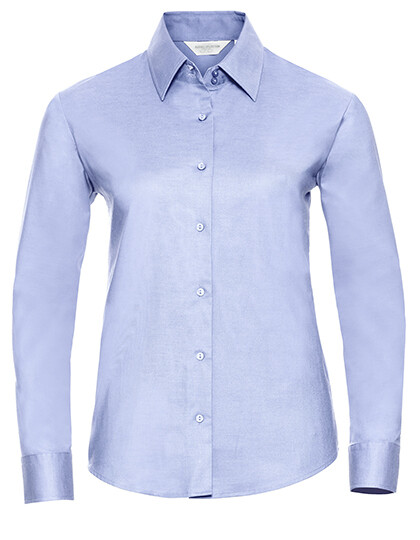 Chemise Oxford ajustée à manches longues pour femme