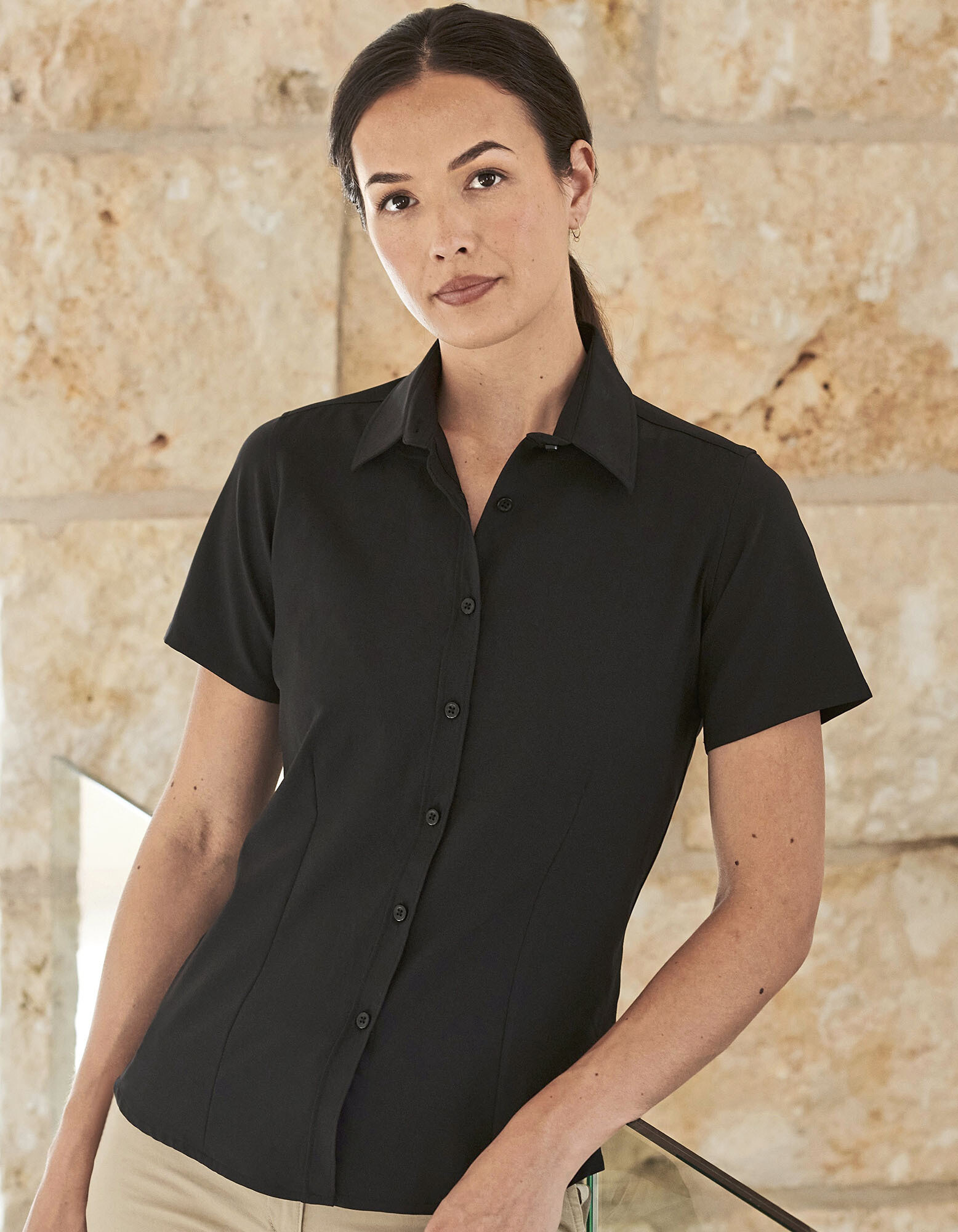 Ladies' Wicking Short Sleeve Shirt