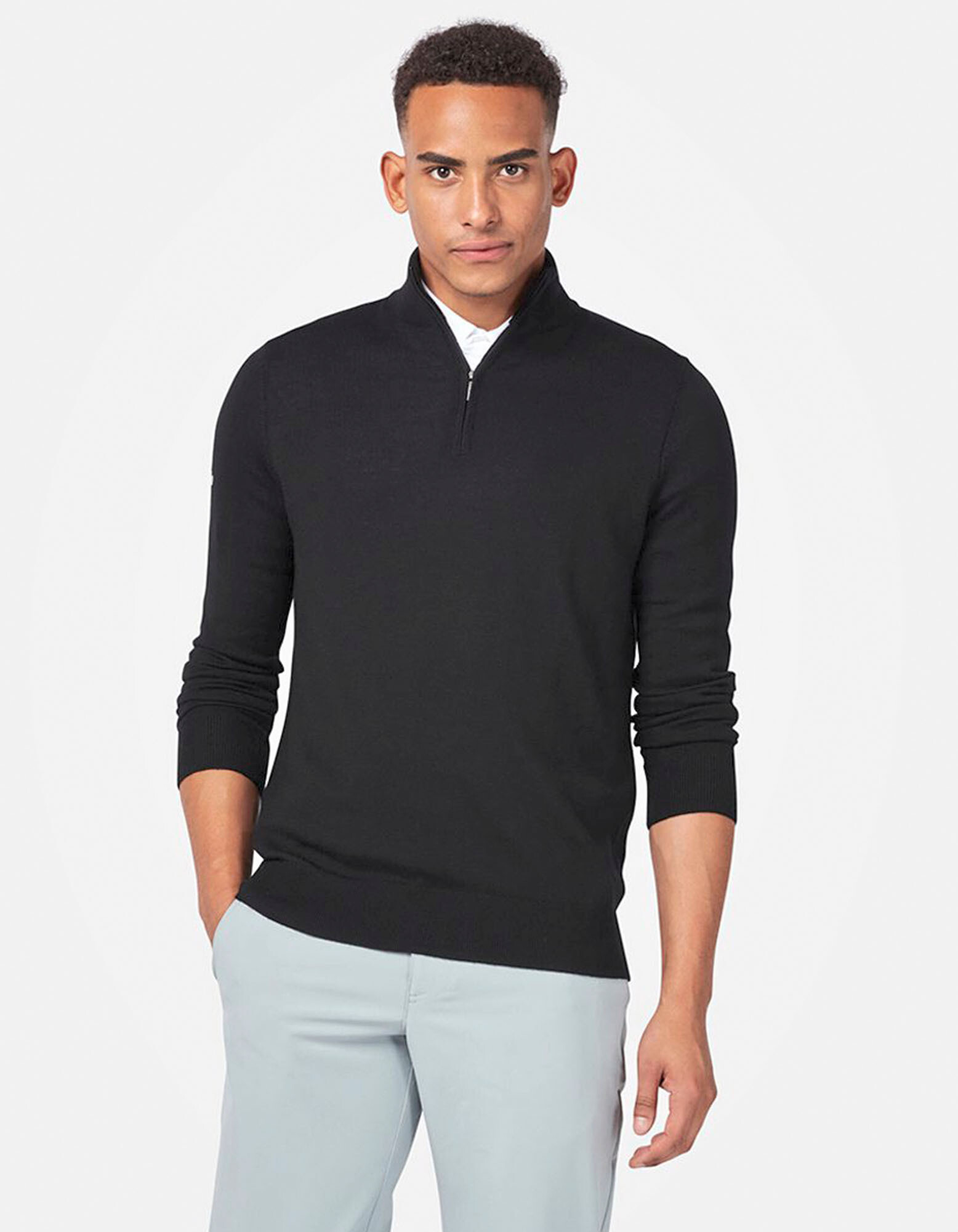 Men´s 1/4 Zipped Merino Sweater