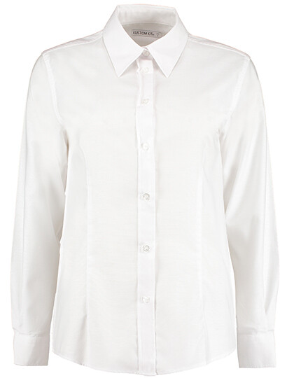 Camicia Oxford da lavoro da donna con taglio sartoriale e manica lunga