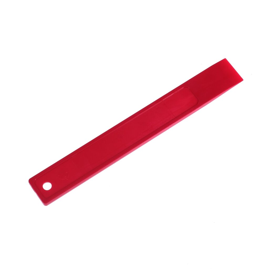 Plastic squeegee for removing film