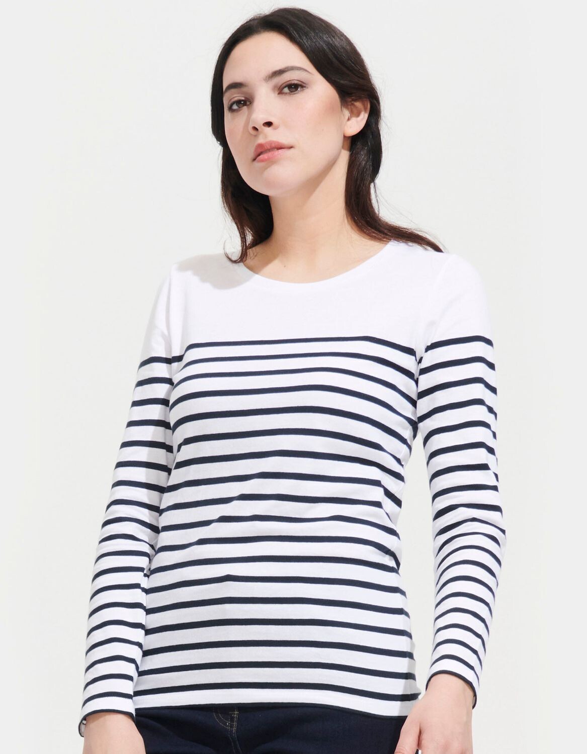 Women's Long Sleeve Striped T-Shirt Matelot