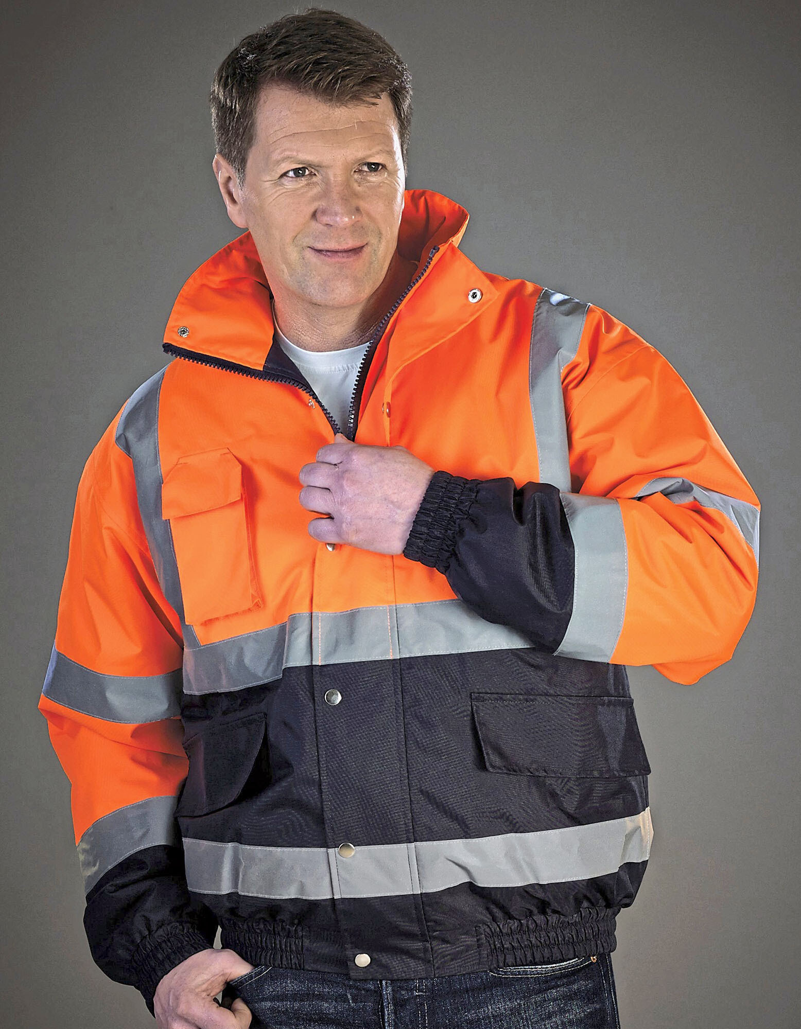 Hi-Vis Two-Tone Bomber Jacket