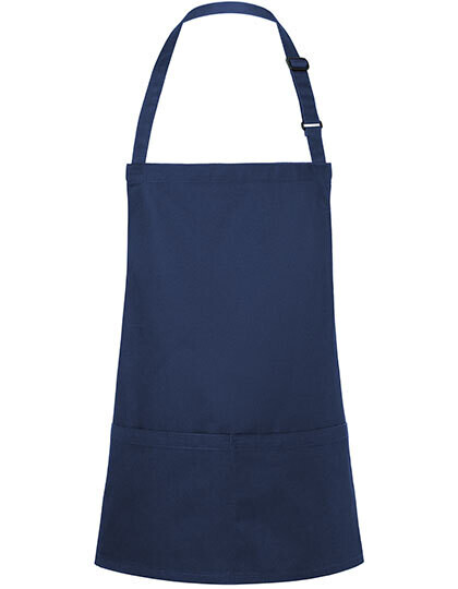 Kurze Latzschürze Basic mit Schnalle und Tasche