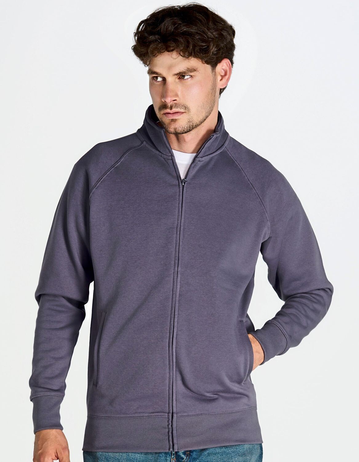 Felpa con zip integrale
