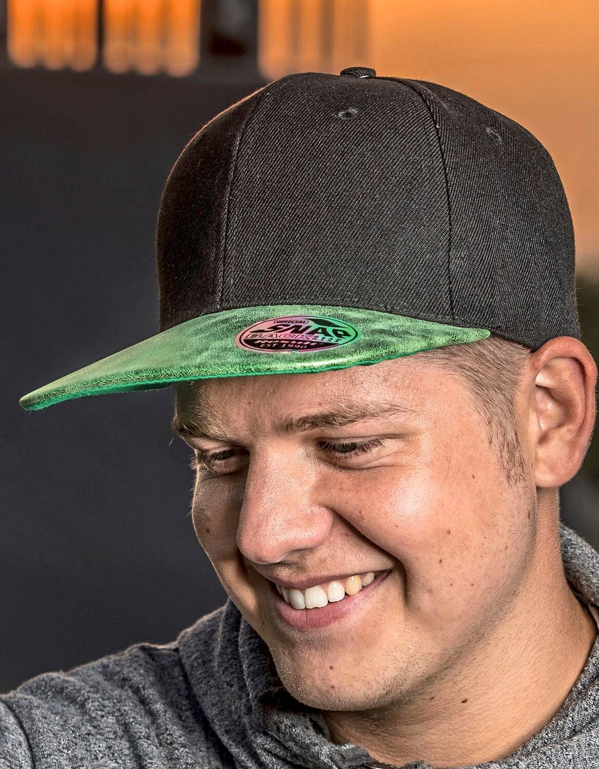 Cappello Bronx Flat Glitter Peak Snapback