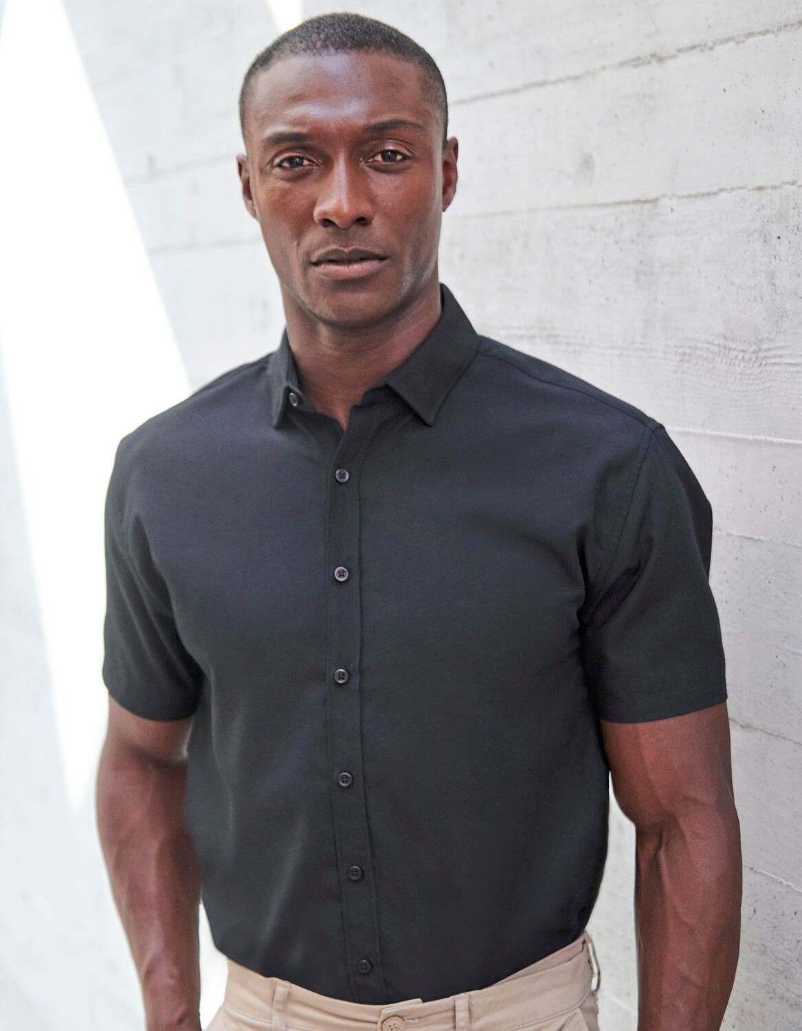 Men's Short Sleeved 'Cotton Feel' Coolplus® Shirt