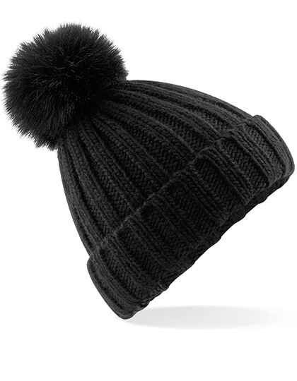 Berretto Verbier in pelliccia sintetica Pop Pom Chunky