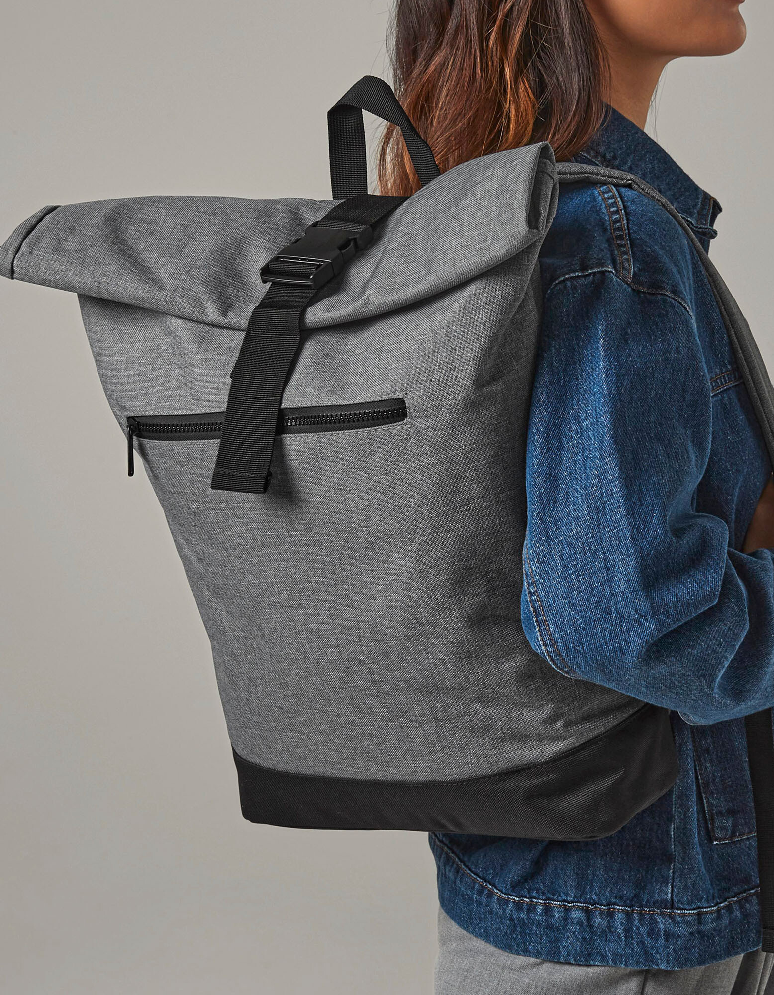 Roll-top backpack