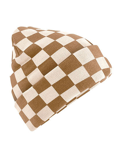 Bonnet à damier