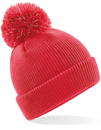 Berretto junior con pompon riflettente