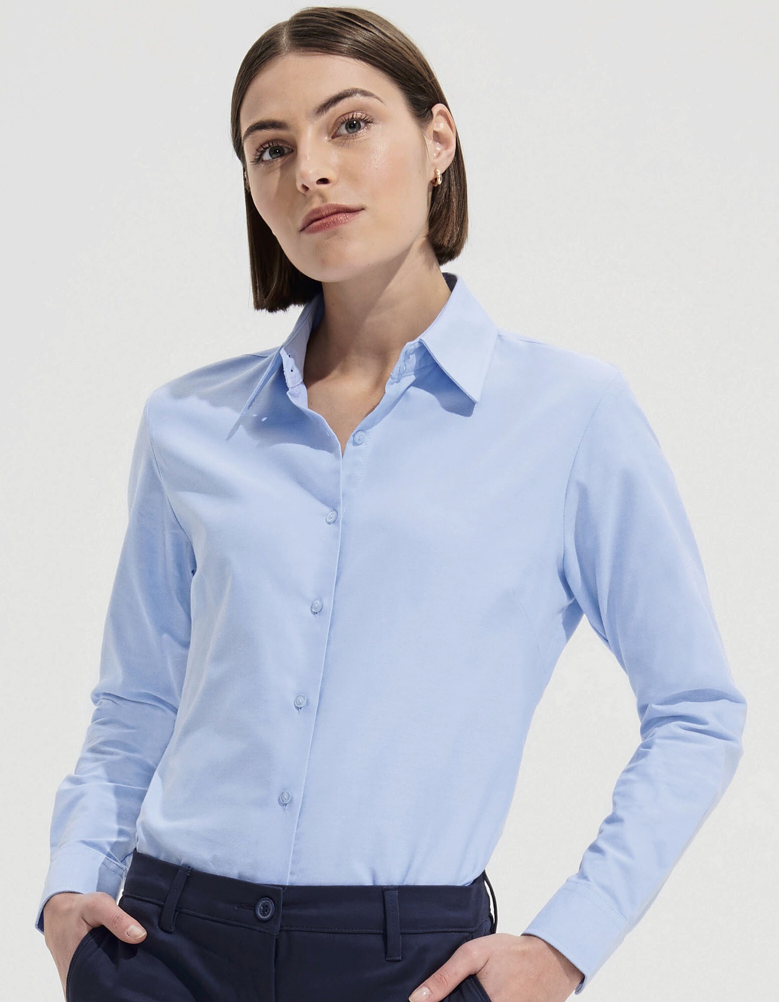 Women's Oxford Blouse Embassy Long Sleeve