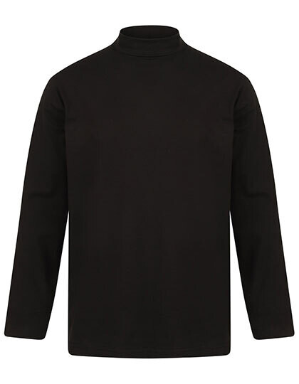 Roll-neck long-sleeve top